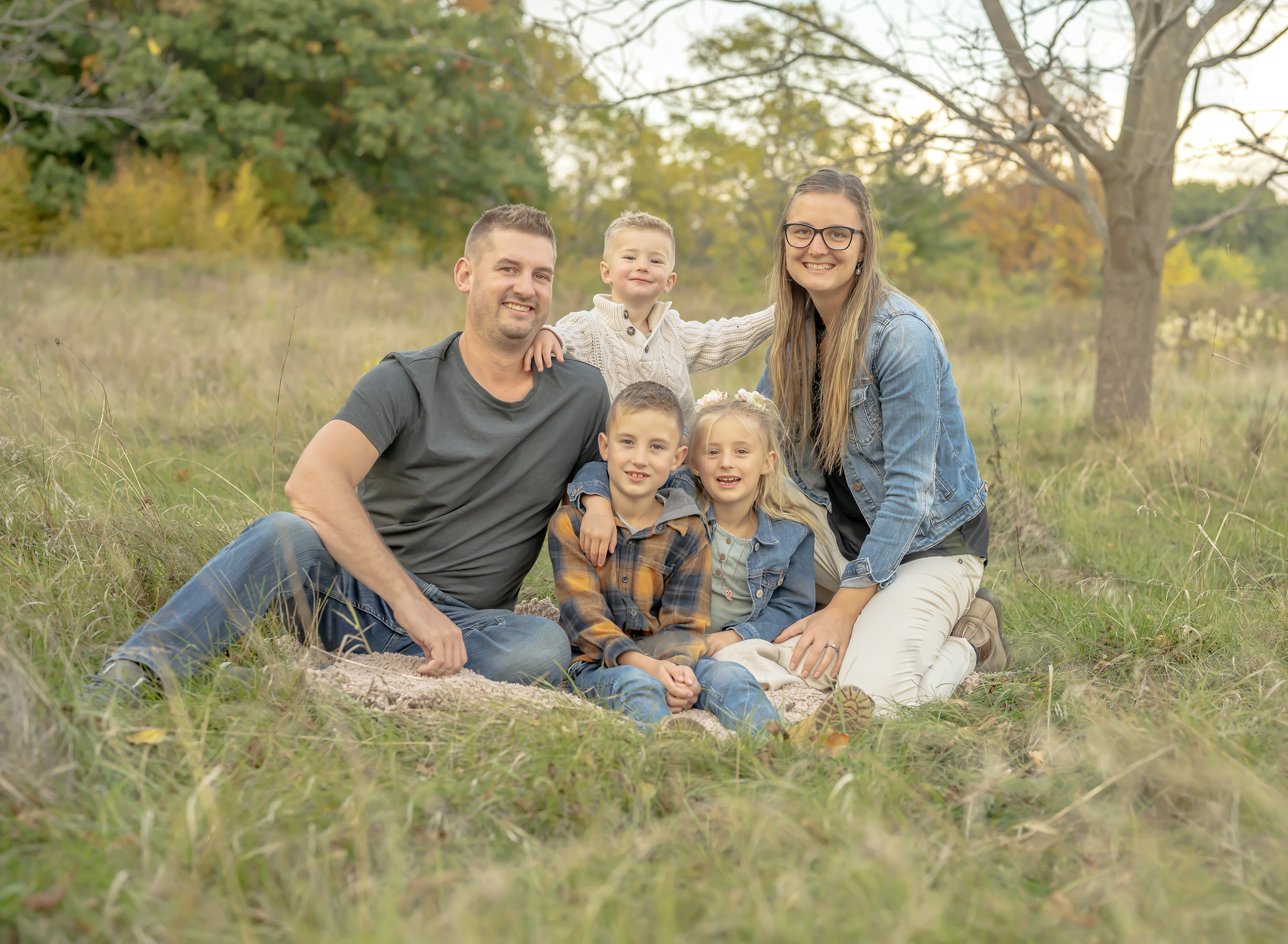 Framed family photo wall art taken in Niagara-on-the-Lake by Michelle DenBak, Niagara Photographer